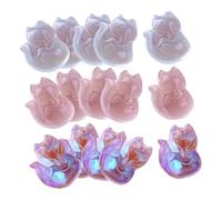 HEALSOPTHY Lot De 30 Breloques En Verre Renard Pastel Pour Bijoux Diy, Pendentifs Multicolores Pour Création Collier, Boucles D’oreilles, Bracelets Artisanaux