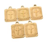 HEALSOPTHY Lot De 5 Pendentifs En Forme De Croix Bijoux Croix Pendentifs De Foi Breloques Pour Ongles Breloques Pour Colliers