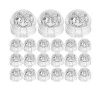HEALSOPTHY Lot De 50 Bouchons D'Oreilles Créoles En Silicone Transparent En Gel De Silice Argentés Et Cuivrés