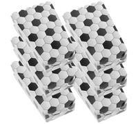 HEALSOPTHY Lot de 6 Boîtes à Pop-corn Football Garçon Boîtes à Friandises pour Fête D'anniversaire Vide en Carton Décorations pour Fête Sportive Porte-collations Pratiques et Portables