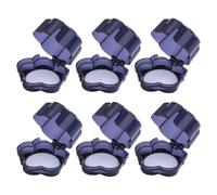 HEALSOPTHY Lot de 6 Couvertures de Protection pour Interrupteurs de Cuisinière à Gaz, Résistant à Haute Température L'huile, Couleur Bleu Foncé, Sécurité Garçon et Filles Cuisine, Cache
