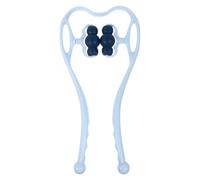 HEALSOPTHY Masseur de Cou Manuel Portable Rouleaux Ergonomiques en Pp et Tpr pour Massage des Points de Déclenchement, Soulagement du Dos des Cervicales en Milieu de Travail
