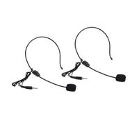 HEALSOPTHY Micro-Casque Filaire Noir 2pcs Bras Flexible et Enregistrement Clair, Microphone pour Ordinateur Portable Adapté à l'enseignement
