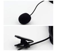 HEALSOPTHY Microphone Cravate à Pince Compact en Plastique 3,5mm 30hz 15000hz pour Conférences et Enseignement avec Prise Jack Facile
