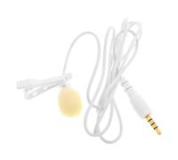 HEALSOPTHY Microphone Cravate pour Smartphone, Jack 3, 5mm, Blanc