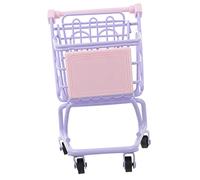 HEALSOPTHY Mini Chariot de Courses Décoratif pour Bureau Support Rangement pour Petits Objets Caddie Garçon Fille Pastel Accessoire Déco Bureau et Maison