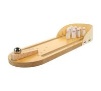 HEALSOPTHY Mini Jeu de Bowling Interactif pour Adultes et Garçon et Filles Activités de Bureau Jouet Éducatif en Bois pour Fête Jeu de Quilles de Table Jouet pour Seniors