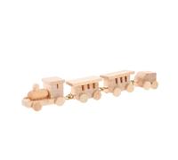 HEALSOPTHY Mini Train Bois Miniature de Maison de Décoration Colorée pour Amateurs de Miniatures et Éducation par Jeu