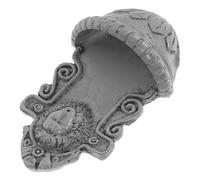 HEALSOPTHY Miniature Dollhouse Lion Head Wall Decor Artistic Sculpture for Tiny House Garden Accessories