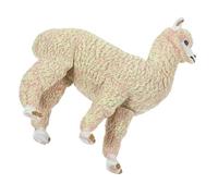 HEALSOPTHY Modèle De Lama Artificiel Figurine Réaliste Jouet Animal pour Garçon Fille Décoration De Bureau Petite Sculpture