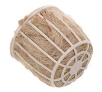 HEALSOPTHY Nid en Cage Creuse pour Pigeons et Oiseaux Plastique et Jute, Stimulation Mentale et Environnement Adaptée pour Cage à Oiseaux