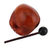 HEALSOPTHY Ornement Poisson Bois Percussion Instrument Décor Bureau Zen Tambour Méditation pour Professionnels Stress Réduit