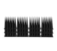 HEALSOPTHY Outil de Prévention Anti-Pigeons en Plastique Noir 3pcs, Pics de Défense Humane pour Tours et Antennes, Empêche Les Corbeaux et Chauves-Souris de Se Poser