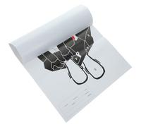 HEALSOPTHY Papier Cible Adhésif Noir pour Entraînement Tir Sportif, 2 Feuilles Réutilisables en Papier pour Archery et Pratique Sportive