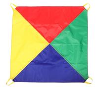 HEALSOPTHY Parachute Arc-Ciel Extérieur pour Garçon Fille Jeu Coopératif de Groupe pour Maternelle Léger et Résistant Activité Sportive et Ludique Plein Air