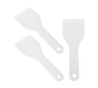 HEALSOPTHY Pelles à Glace Raclette à Gratter sans Rayures en Plastique Blanc Lot de 3 Prise en Main Confortable pour Réfrigérateur et Congélateur Outil Cuisine Domestique