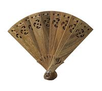 HEALSOPTHY Pendentif Éventail Mini Pliant Décoration Suspendue Vintage pour Voiture et Porte Clés Ornement Rétro