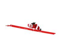 HEALSOPTHY Père Noël Musical Électrique Grimpant à L’Échelle Rouge Décoration de Noël Animée Festif pour Garçon et Filles Ornement Lumineux pour Intérieur