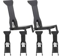 HEALSOPTHY Pinces à Billets pour Tiroir-Caisse 6pcs en Plastique Noir, Design Clip Style Universel Facile à Utiliser pour Boutiques et Entreprises Résistantes