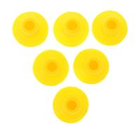 HEALSOPTHY Plaque à ventouse de rodage pour soupapes, outil de réparation de soupape, 6pcs, plastique jaune, pour atelier de réparation automobile et maintenance moteur