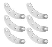 HEALSOPTHY Plaques de Talon en Métal Argenté, pour Chaussures, 3 Paires | Fer et Métal, Surface Lisse Minimaliste, Renfort du Talon, Usage Marche Longue et Rues Urbaines