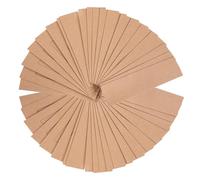 HEALSOPTHY Pochette Porte-Stylo Individuelle en Papier Kraft Brun 50 Pièces, Tubes d'emballage pour Stylos, Trousse Écologique pour Fournitures de Bureau, pour École et Bureau