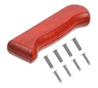 HEALSOPTHY Poignée de Couteau en Bois Ergonomique 4.41x1.30x0.79 Pouces Accessoire Remplacement Lame pour Couteaux de Chef et Hachoir à Main Usage Culinaire