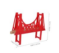 HEALSOPTHY Pont de Train Double Niveau Démontable Modèle de Pont Suspendu Robuste pour Jouets Train Garçon Fille Accessoire Éducatif Facile à Assembler pour Maison et École