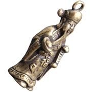 HEALSOPTHY Porte-clés Vintage en Métal Or Pendentif Dieu Richesse Style Rétro Unique, pour Accessoires Bijoux DIY et Décoration Pratique