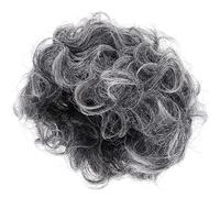 HEALSOPTHY Postiche Réaliste Grand-mère Grise en Matière Synthétique pour Costume de Fête et Cosplay, Accessoire Unique pour Femmes et Hommes