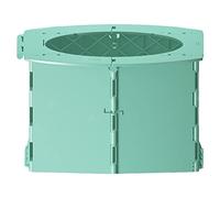 HEALSOPTHY Pot de Voyage Pliable pour Bébé Vert, Toilettes Pliables Portables en Polypropylène Robuste, Siège D’apprentissage Compact, Voiture et Voyage, Pot Éducatif Pratique