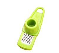 HEALSOPTHY Presse-ail Multifonction en Pp et Acier Inoxydable Vert, Protège les Mains Lors du Broyage, Accessoire Cuisine pour Hacher et Presser L'ail Facilement