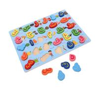 HEALSOPTHY Puzzle Alphabet Arabe Bois Montessori Lettres Éducatif pour Garçon Fille Apprentissage Ludique et Développement Cognitif Sensoriel et pour Tout
