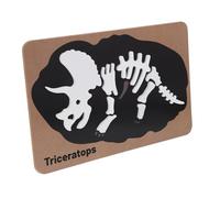 HEALSOPTHY Puzzle Bois Jeu Éducatif Montessori pour Ans Apprentissage Cognitif et Développement des Compétences Motrices Bois Triangles Fossiles