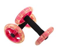 HEALSOPTHY Roue Abdominale de Musculation, Ab Wheel Roller, Double Roue, Pp et Mousse, Rose, Entraînement du Core, Équilibre Amélioré, Compacte, pour Home Gym et Bureau, Femmes et Hommes