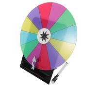 HEALSOPTHY Roulette à Prix Acrylique pour Jeux de Fête Tabletop Segments Personnalisables Rotation Fluide pour Activités Ludiques et Défis Festifs