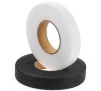 HEALSOPTHY Ruban Adhésif Double Face Thermocollant 2 CM X 70 et Noir Non Tissé pour Ourlets de Vêtements et Rideaux Résistant à L’Eau Lavable Couture 2 Rouleaux