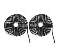 HEALSOPTHY Ruban D'étanchéité en Caoutchouc Butyle Noir 2 Pièces, Mastic Pliable pour Porte de Voiture, Scellant Étanche Anti-fuite D'eau pour Fenêtre Automobile