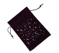 HEALSOPTHY Sac de Rangement Flanelle Lune avec Pochette Décorative pour Cartes de Tarot Accessoires Pratique