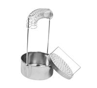 HEALSOPTHY Seau De Nettoyage pour Pinceaux De Peinture en Acier Inoxydable Antirouille, Lave-pinceaux Portable pour Artistes, Usage Maison Et Atelier, Outil De Nettoyage Solide Et Pratique