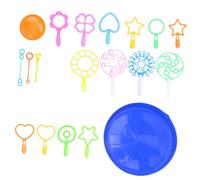 HEALSOPTHY Set de Baguettes à Bulles Plastique Jeu Plein Air pour Garçon Fille et Familles Souffle Bulles Petites et Géantes