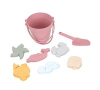 HEALSOPTHY Set de Jouets de Plage Silicone pour Garçon Fille Jeu Éducatif de Sable avec Pelle Seau et Accessoires Renforçant la Motricité Créativité