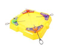 HEALSOPTHY Set de Jouets Gyro Interactifs Compétitifs pour Garçon Fille avec Plateau de Combat Jaune Toupies et Drôle pour Coordination Œil Main et Jeux Famille