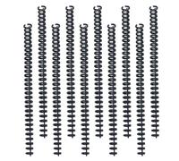 HEALSOPTHY Spirales de Reliure Style Simple et Élégant Couleur Aléatoire 10 Pièces en Plastique Noir, Can Be Opened And Closed By Hand, Cuttable, pour Cahiers A4 B5 A5