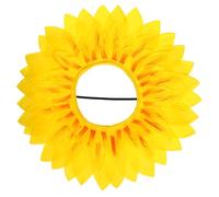 HEALSOPTHY Sunflower Face Cover Headgear Adult Funny Sports Games Prop Party Accessory For Kindergarten Events And Performances Couleur Aléatoire