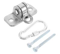 HEALSOPTHY Support de Balançoire Mural Robuste Métal avec Crochet et Vis Montage Plafond Charge Lourde pour Hamac Chaise Suspendue Intérieure et Extérieure Installation Rapide et Haute