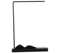 HEALSOPTHY Support Pinceaux Chinois Fer Minimaliste Porte Stylo Décoratif Stable pour Bureau Rangement Pinceaux Calligraphie Cadeau Art et Culture Asiatique