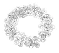 HEALSOPTHY Supports de Mèche de Bougie en Métal Socles Ronds pour Mèches en Bois 120 Pièces Clips de Centrage Résistants à Haute Température pour Fabrication DIY de Bougies et Accessoires