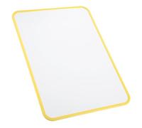 HEALSOPTHY Tableau Blanc Magnétique Double Face Portable Petit Tableau Effaçable à Sec pour Garçon et Filles Planche Éducative Jaune Compacte Ludique pour Bureau et École Surface Lisse
