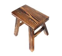 HEALSOPTHY Tabouret Massif Bois Petit et Stable Tabouret Rustique Multifonction pour Salon Siège Appoint Repose Table Appoint Intérieur et Usage Quotidien